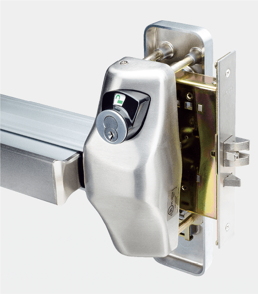 Klacci 1000 Series Exit Devices Double Cylinder with indicator 1400 Mortise Device Handed