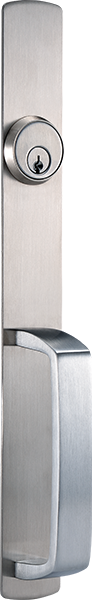 Klacci 2000 Series Narrow Head Exit Devices 400 Series Pull Trim 403R Night Latch, Key Retracts Latchbolt