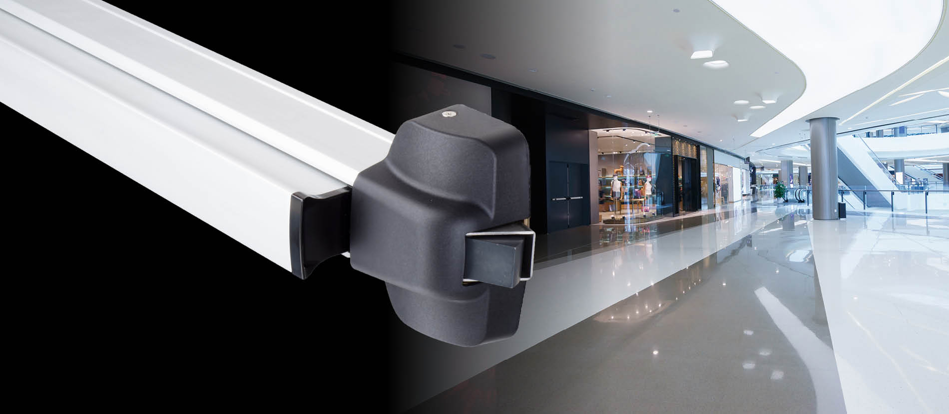 Klacci 30 Series Exit Devices shopping mall