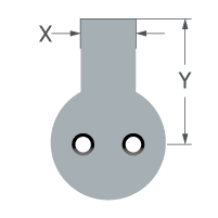 Klacci ANSI Grade 1 Exit Devices Cylinder Cam 440-0708