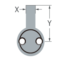 Klacci ANSI Grade 1 Exit Devices Cylinder Cam 440-0710