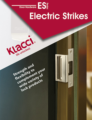 Klacci ES Series Electric Strikes English Catalog cover