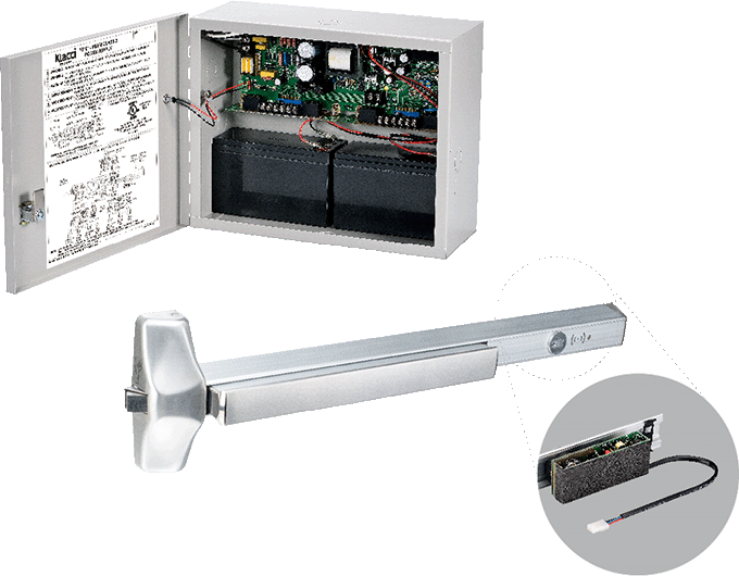 Klacci Electrical 1100 DE Exit Devices A1 type and PS100 Power Supply