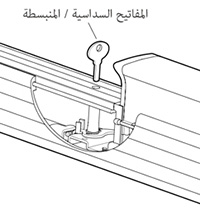 Klacci أجهزة مخارج الطوارئ الكلابات HKD كلابات المفتاح المنبسط/ السداسي