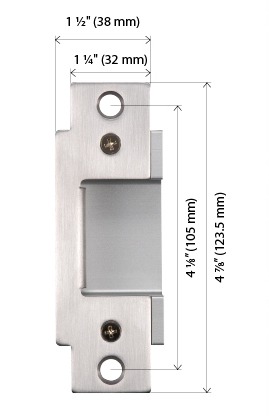 Klacci 逃生門鎖 Mortise Device 338 Open Back Strike