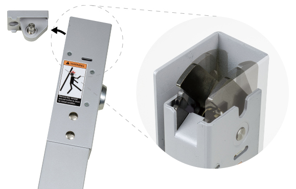 Klacci Exit Devices The head design of 170/F170 Mullions