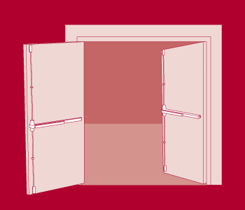 Klacci Exit Devices Typical Installation Single Door