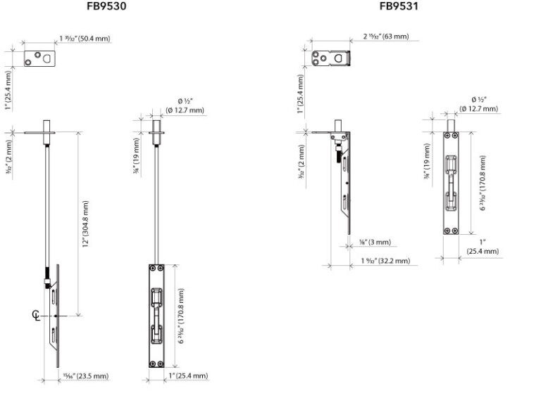 Manual Flush Bolts Klacci