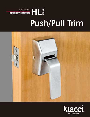Klacci HL Series Push Pull Trim English Catalog cover