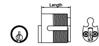 Klacci Mortise Lock Cylinder Concealed Standard