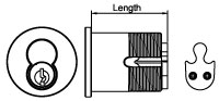 Klacci Mortise Lock Cylinder Full-face Interchangeable core