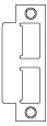 Klacci Mortise Lock Strikes 527-611 Square Corner