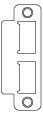 Klacci Mortise Lock Strikes 527-611 Square Corner