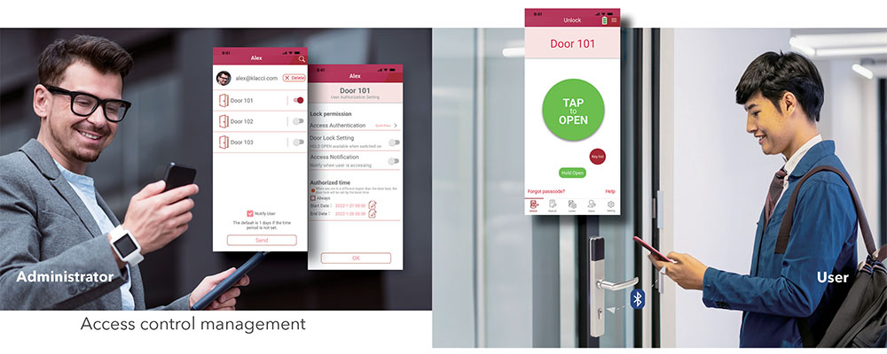 Klacci U94 Series Mobile Biometrics Access Control Mobility with Cloud-based Application English