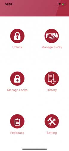 Klacci iF Series Mobile Biometrics Touchless Smart Lock The App home