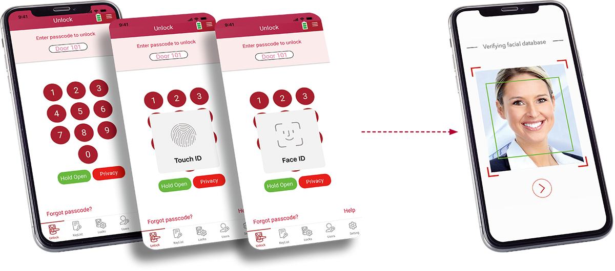 Klacci iF Series Mobile Biometrics Touchless Smart Lock The Touchless Solutions That Supports Dual Authentication English