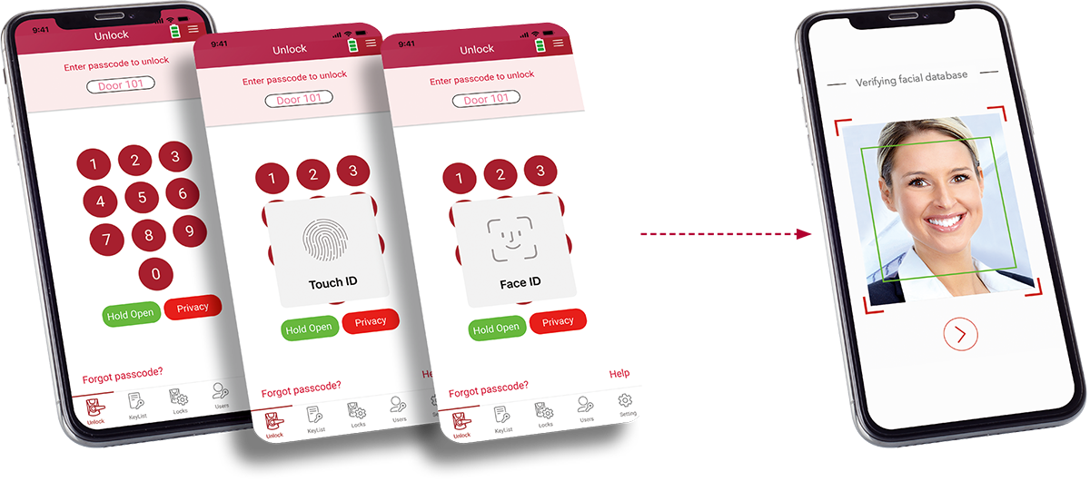 Klacci iF Series Mobile Biometrics Touchless Smart Lock The Touchless Solutions That Supports Dual Authentication