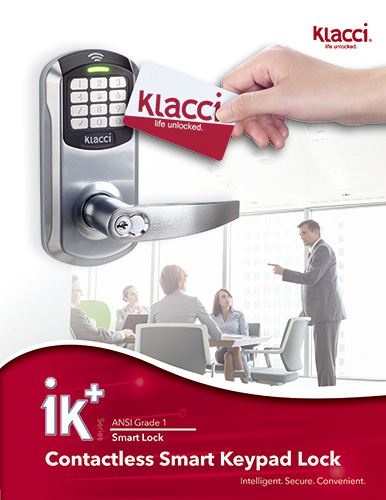 Klacci iK+ Series Contactless Smart Keypad Lock Catalog