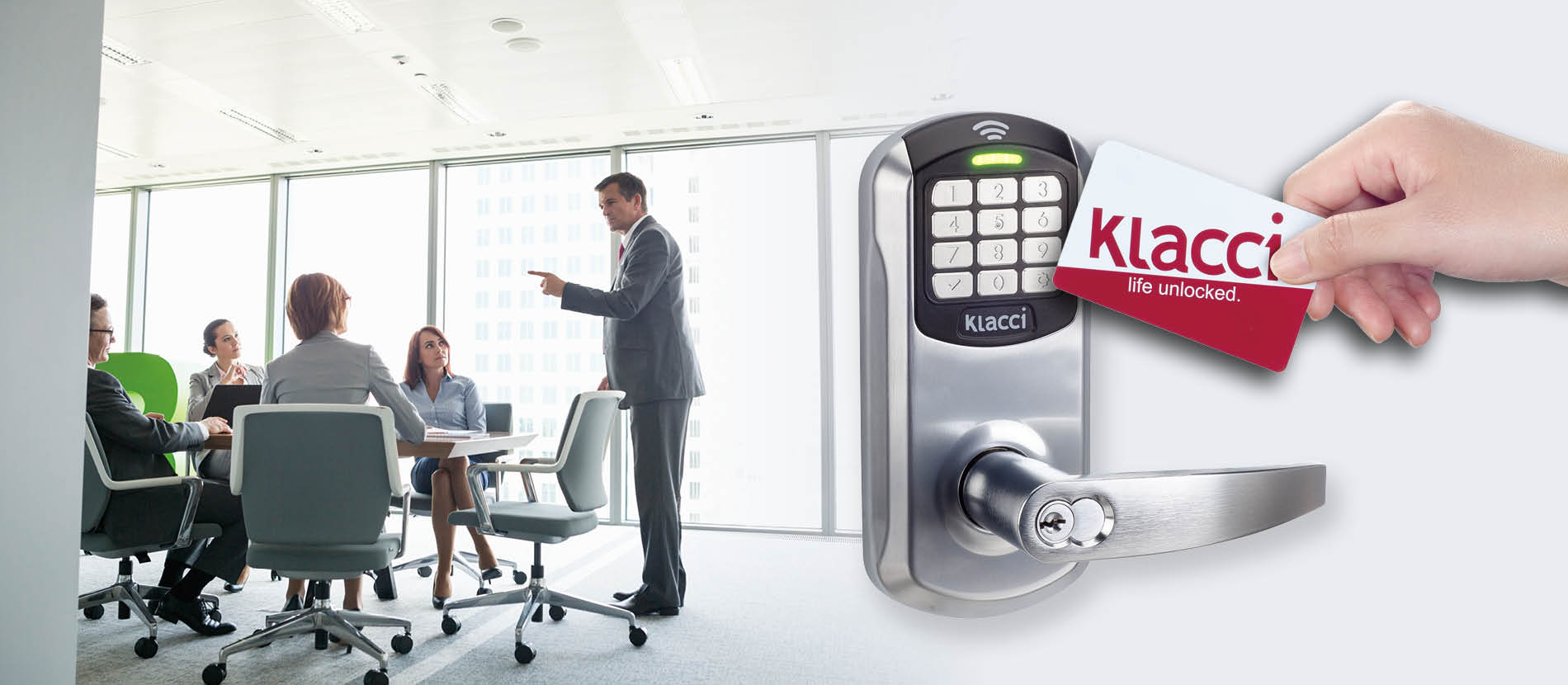 Klacci iK+ Series Contactless Smart Keypad Lock office