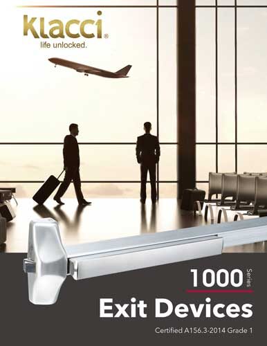 Klacci 1000 Series Exit Devices Catalog