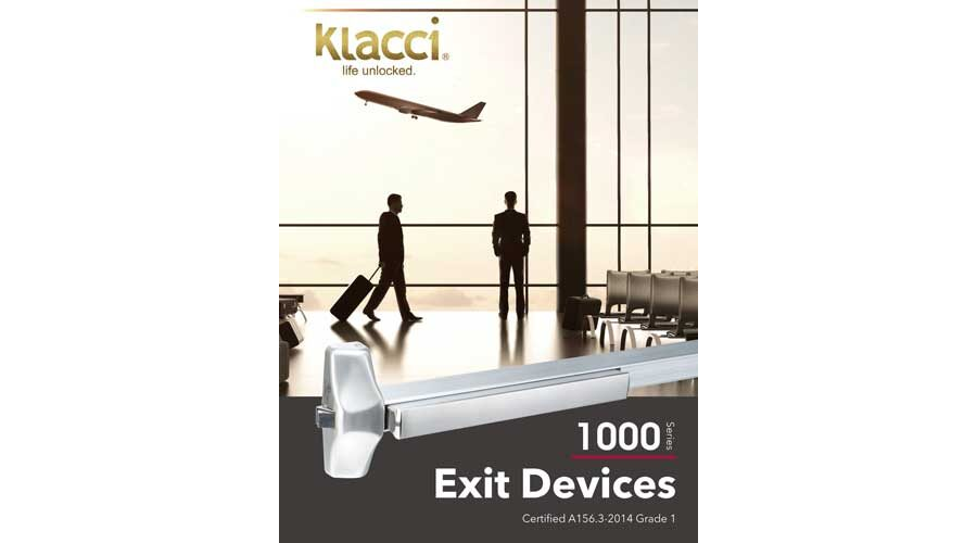 Klacci 1000 Series Exit Devices Catalog