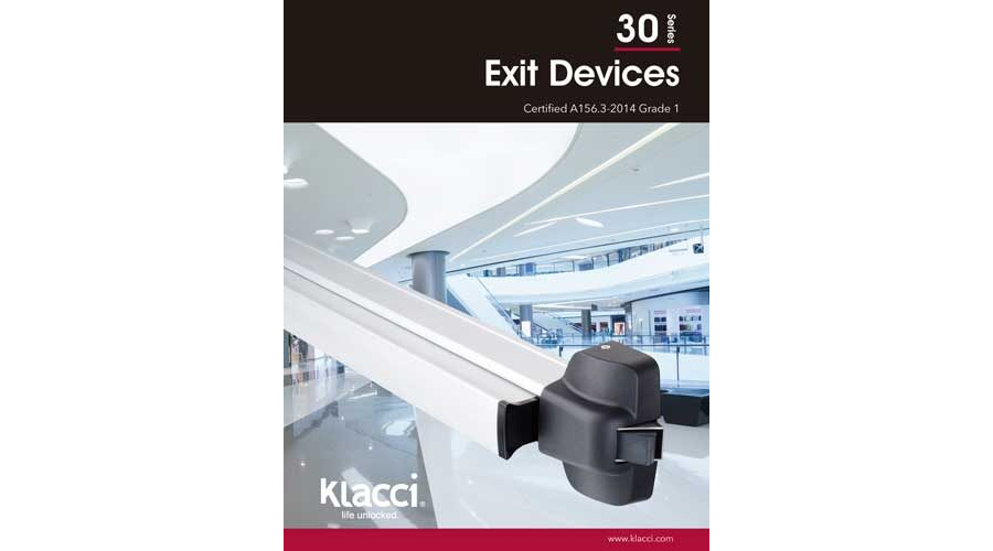 Klacci 30 Series Exit Devices Catalog