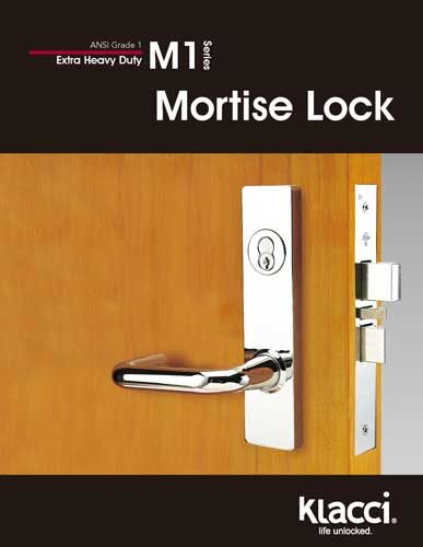 Klacci M1 Series Mortise Lock English Catalog cover