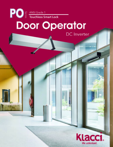 Klacci PO Series Door Operator Catalog