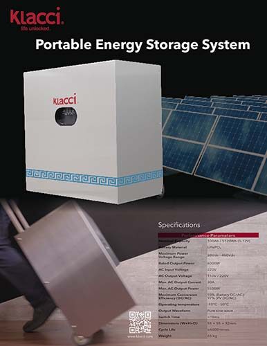 Klacci Portable Energy Storage System English Catalog