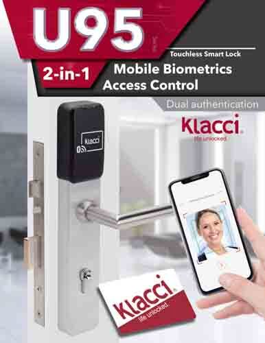 Klacci U95 Series Bi-System Touchless Smart Lock Catalog