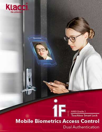 Klacci iF Series Mobile Biometrics Touchless Smart Lock English Catalog cover