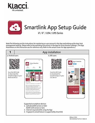 Smartlink App Setup Guide WD-OD003(079) REV0824-A